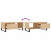 vidaXL Mesa de centro madera contrachapada roble Sonoma 90x50x36,5 cm
