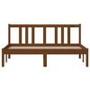 vidaXL Estructura cama sin colchón madera maciza marrón miel 140x190cm