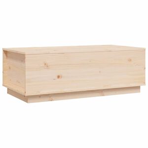 vidaXL Mesa de centro de madera maciza de pino 100x50x35 cm