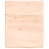 vidaXL Encimera de ba&ntilde;o madera maciza sin tratar 40x50x(2-6) cm
