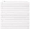 vidaXL Jardinera de madera maciza de pino blanca 50x50x46 cm