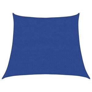 vidaXL Toldo de vela trapecio HDPE azul 160 g/m&sup2; 3/4x3 m