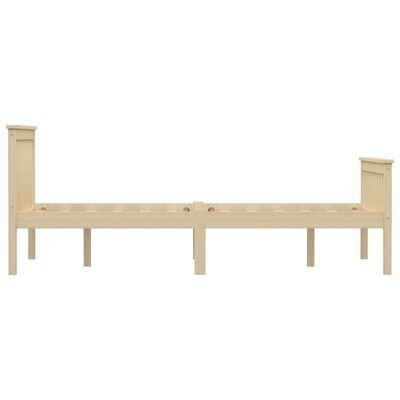 vidaXL Estructura de cama de madera maciza de pino clara 120x200 cm