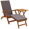 vidaXL Recliner y tumbona plegable 2 uds. Madera de Acacia S&oacute;lida
