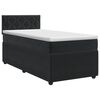 vidaXL Cama box spring con colch&oacute;n Gris Claro 90 x 190 cm Terciopelo
