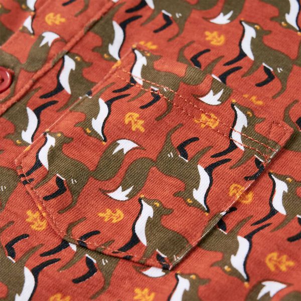 Camisa infantil color teja claro 128