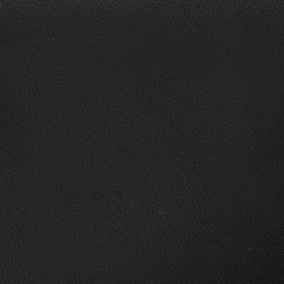 vidaXL Sofá de 2 plazas de cuero sintético negro 140 cm