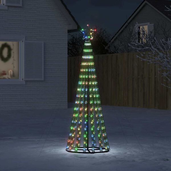 vidaXL &Aacute;rbol de Navidad LED 275 LEDs de colores 180 cm