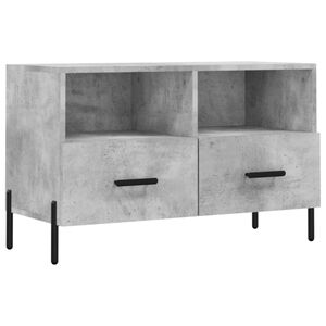 vidaXL Mueble para TV madera contrachapada gris hormig&oacute;n 80x36x50 cm