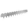 vidaXL Borde de C&eacute;sped 20 pcs 103 x 15 cm Acero Plateado