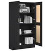 vidaXL Librer&iacute;a Roble Negro 82,5 x 30,5 x 150 cm Madera de ingenier&iacute;a