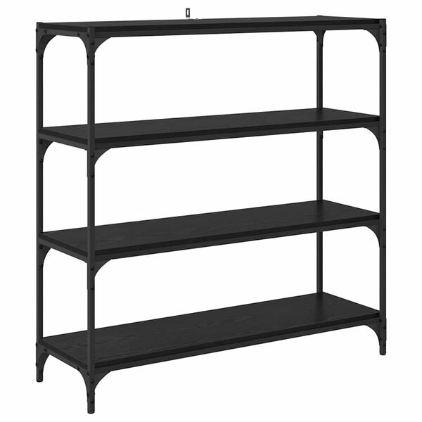 vidaXL Estanter&iacute;a para libros Roble Negro 100 x 33 x 100 cm