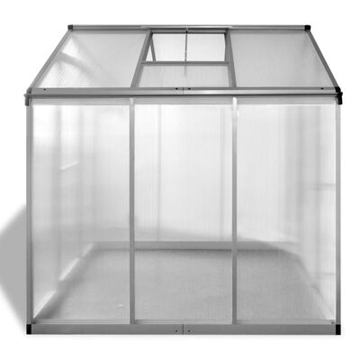 vidaXL Invernadero de aluminio gris antracita 3,46 m²