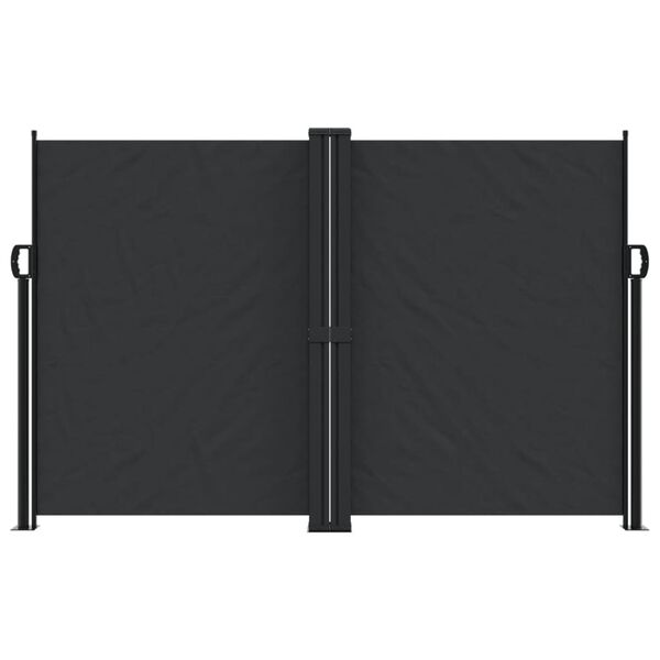 vidaXL Toldo lateral retráctil negro 160x1200 cm