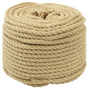 vidaXL Cuerda para barco 8 mm 25 m Natural