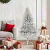 vidaXL &Aacute;rbol de Navidad Artificial Preiluminado Plateado 150 cm PET