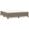 vidaXL Estructura de cama con somier tela gris taupe 180x200 cm
