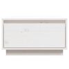 vidaXL Mesa de centro de madera maciza de pino blanco 55x56x32 cm