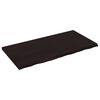 vidaXL Encimera de ba&ntilde;o madera tratada marr&oacute;n oscuro 120x60x(2-4) cm