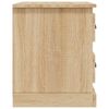 vidaXL Mesita de noche madera contrachapada roble Sonoma 39x39x47,5 cm