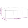 vidaXL Carpa para fiestas plegable color crema 3x6 m