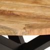 vidaXL Mesa de comedor madera maciza de mango sin tratar Ø110x75 cm