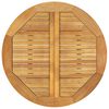 vidaXL Mesa de jard&iacute;n madera maciza de acacia &Oslash;85x75 cm