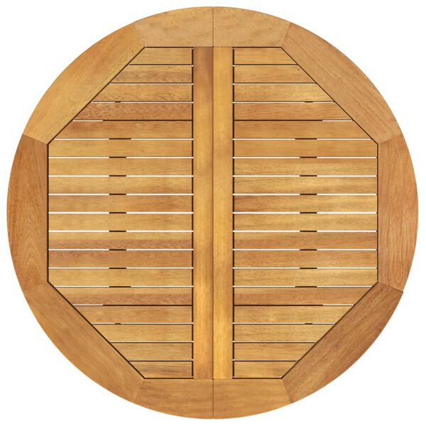 vidaXL Mesa de jard&iacute;n madera maciza de acacia &Oslash;85x75 cm