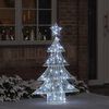 vidaXL &Aacute;rbol de Navidad con 100 LED fr&iacute;o 122 cm Acr&iacute;lico