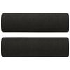 vidaXL Sof&aacute; de 2 plazas con cojines tela negro 140 cm