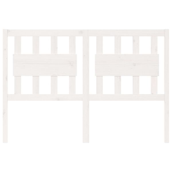 vidaXL Cabecero de cama madera maciza de pino blanco 145,5x4x100 cm