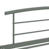 vidaXL Estructura de cama sin colch&oacute;n metal gris 90x200 cm