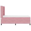 vidaXL Cama tipo Box Spring con colch&oacute;n Rosa 100 x 200 cm Terciopelo