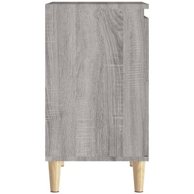 vidaXL Armario de lavabo madera contrachapada gris Sonoma 58x33x60 cm