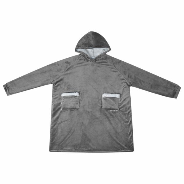 vidaXL Sudadera manta Gris oscuro 95 x 85 cm Forro Polar y Franela