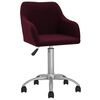 vidaXL Sillas de comedor giratorias 4 unidades tela morada