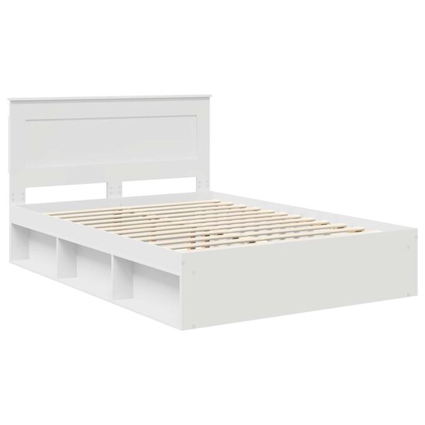 vidaXL Estructura de cama 140 x 200 cm Madera de pino macizo