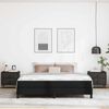 vidaXL Estructura de cama con colch&oacute;n Negro 180 x 200 cm tela