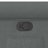 vidaXL Sillón reclinable de tela gris oscuro