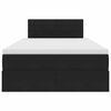 vidaXL Cama con almacenamiento y LED Negro 120 x 190 cm Terciopelo