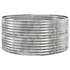 vidaXL Jardinera arriate acero galvanizado plata 140x140x68 cm