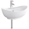 vidaXL Lavabo de ba&ntilde;o con grifo y desag&uuml;e Cromado 59 x 35 x 21 cm