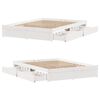 vidaXL Estructura de cama sin colchón madera de pino blanca 140x190 cm