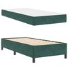 vidaXL Estructura de cama con colch&oacute;n Verde oscuro 90 x 190 cm tela