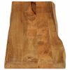 vidaXL Tablero de mesa borde natural madera maciza mango 180x40x3,8 cm