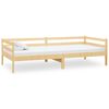 vidaXL Sofá cama con colchón madera de pino maciza 90x200 cm