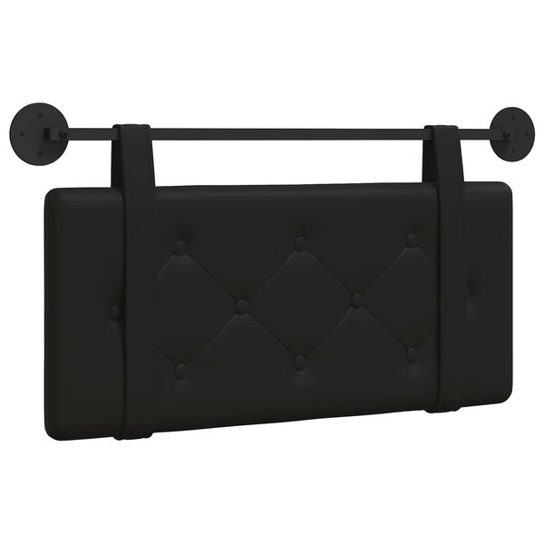 vidaXL Cabecera Colgante Negro 100 x 55 x 5 cm Cuero sint&eacute;tico
