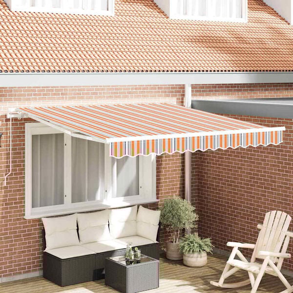 vidaXL Toldo Manual Multicolor 300 x 250 x 165 cm Poli&eacute;ster