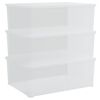 vidaXL Cajas de almacenaje apilables 3 uds pl&aacute;stico 10 L