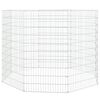 vidaXL Cercado para animales de corral (8 paneles, 54 x 100 cm, hierro galvanizado)